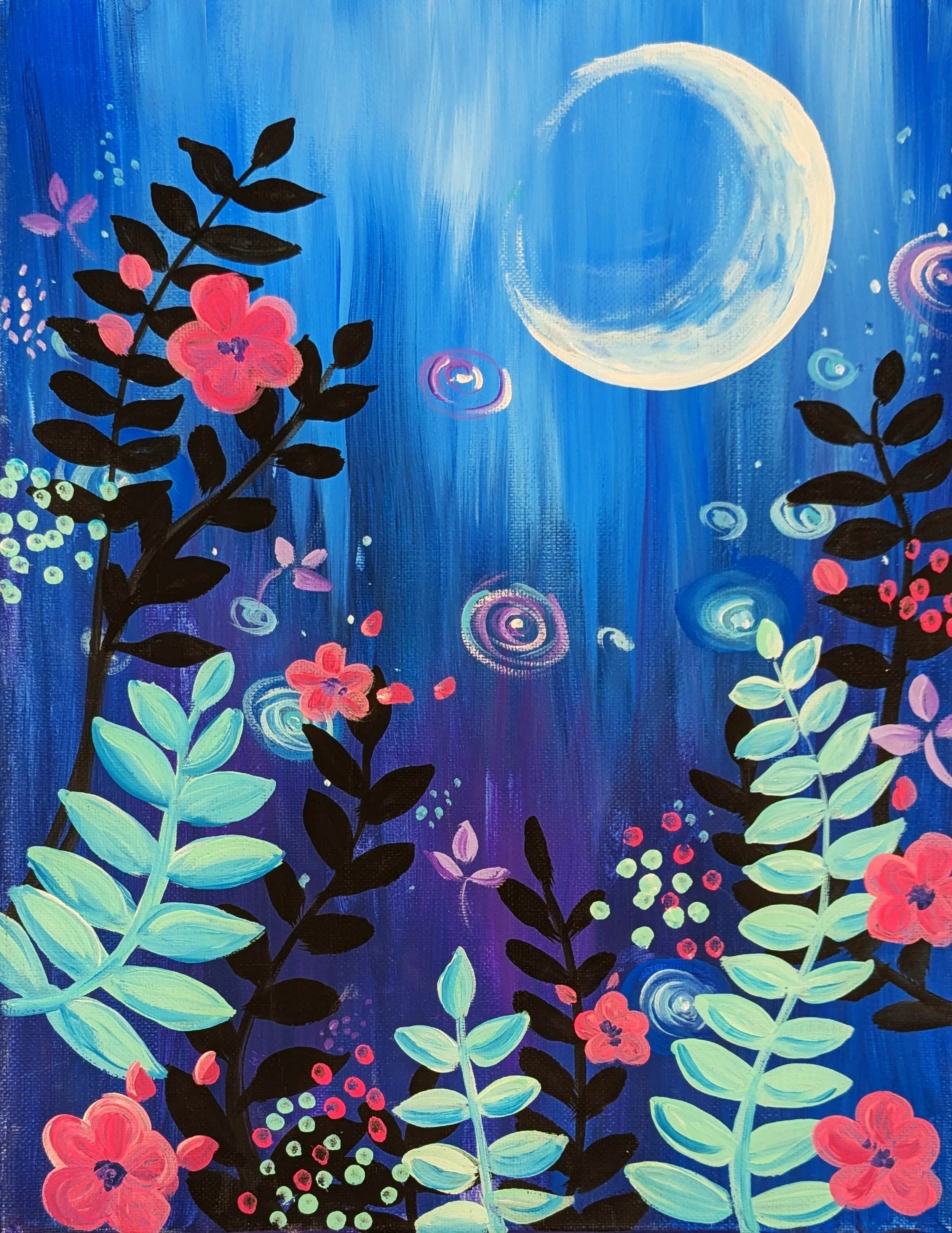 Moonlight Magic Paint Night