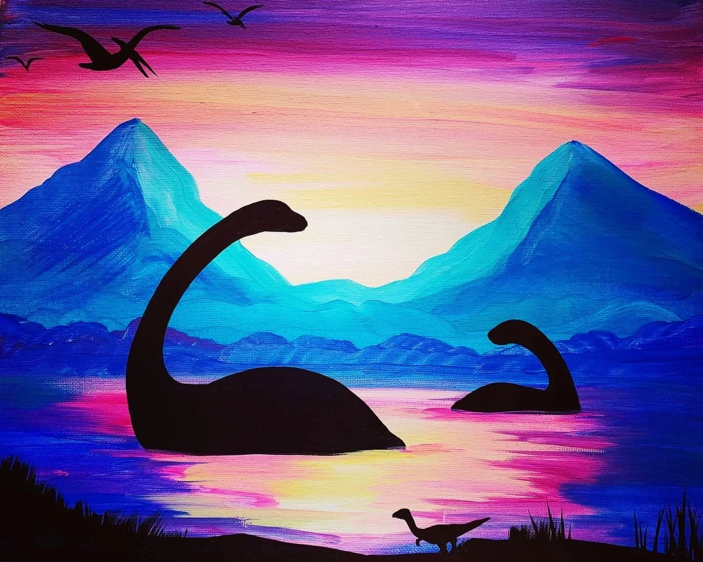 Jurassic Sunset Paint Night