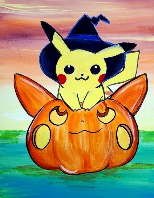 Halloween Pikachu Paint Class