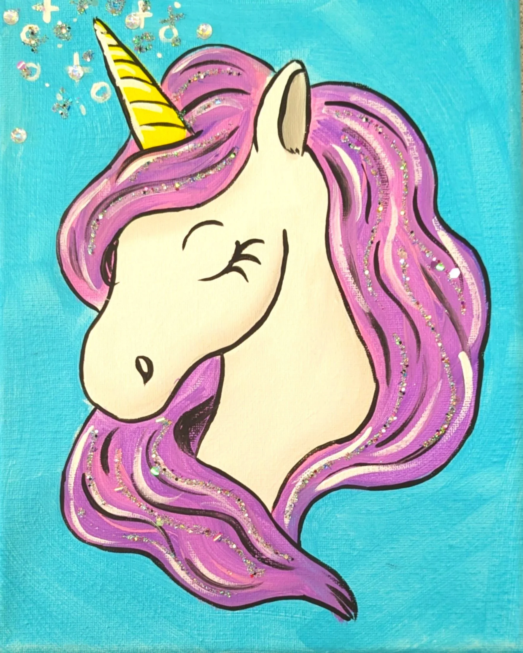 Pretty Unicorn Paint Class