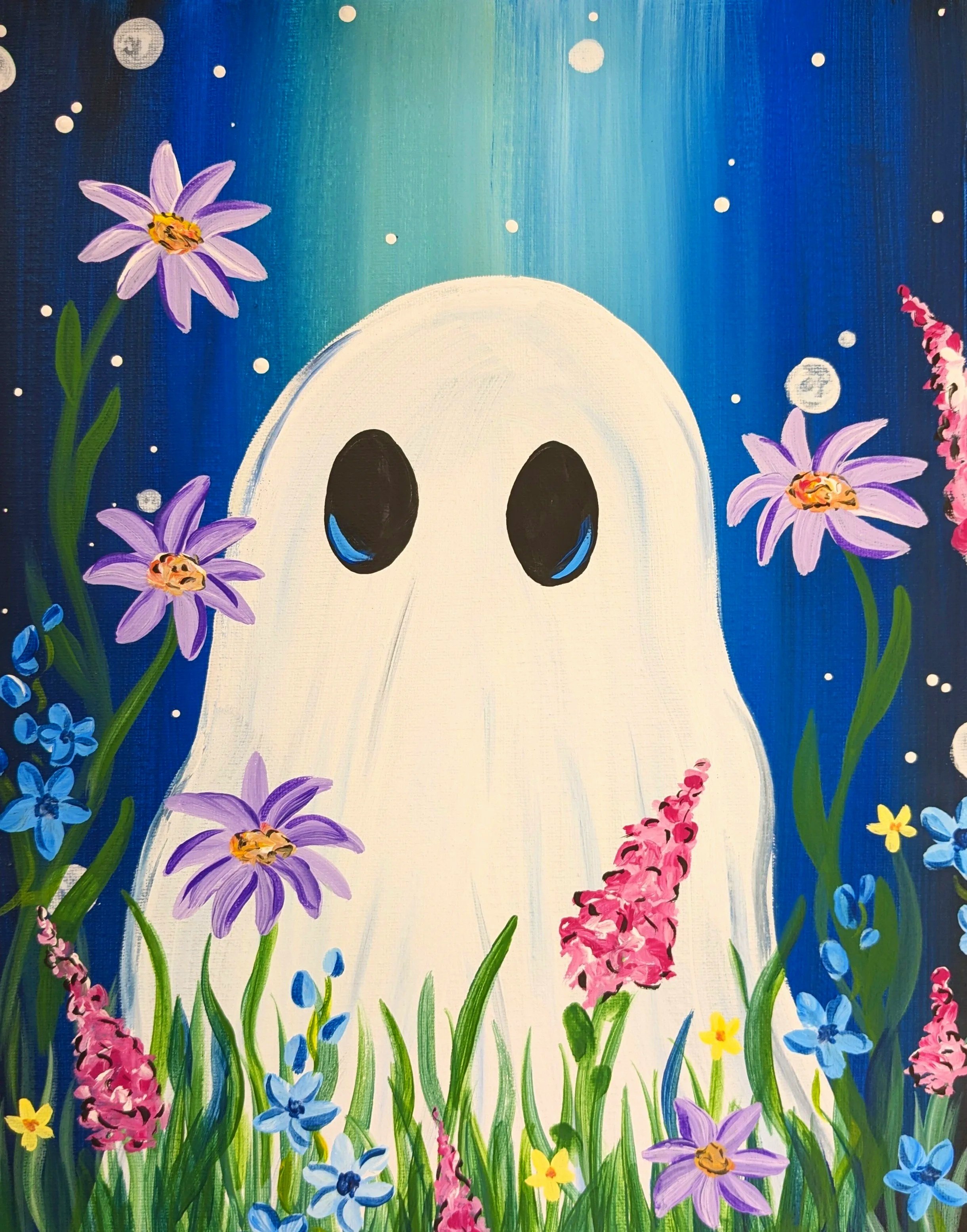 Floral Ghost Paint Class