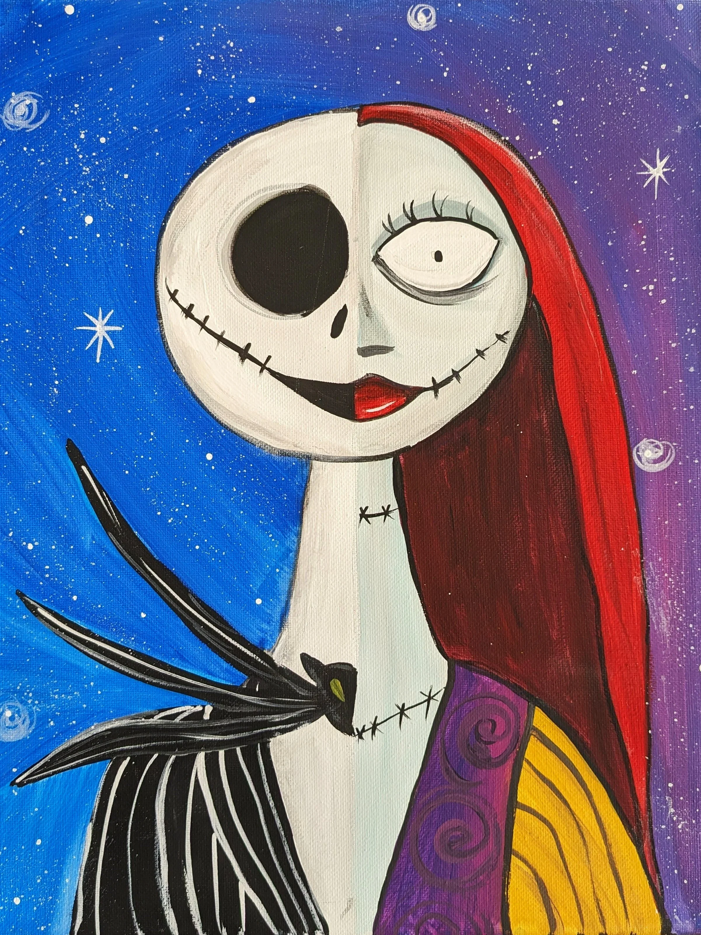 Jack and Sally Paint Night