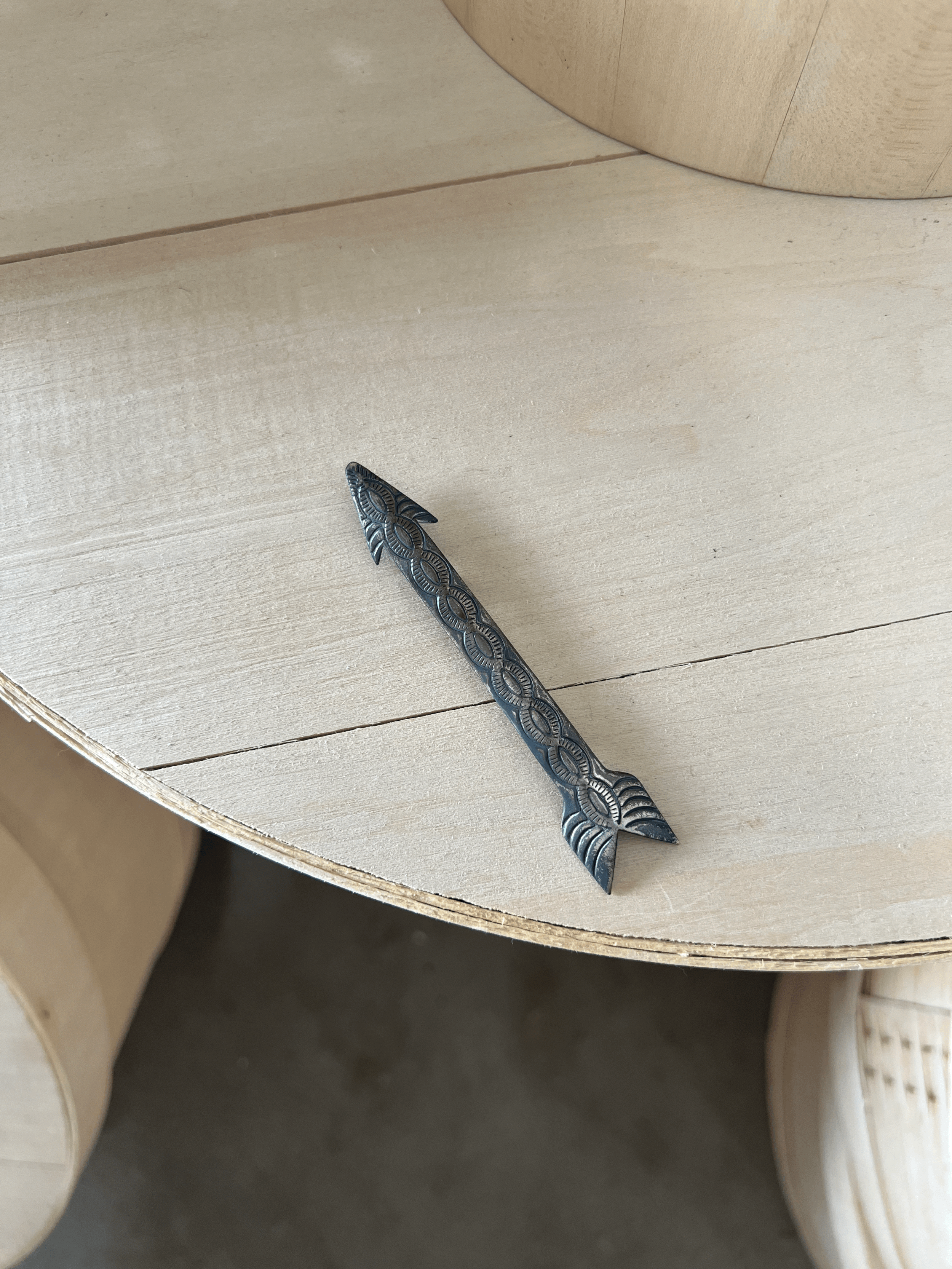 Vintage Silver Arrow Hat Pin