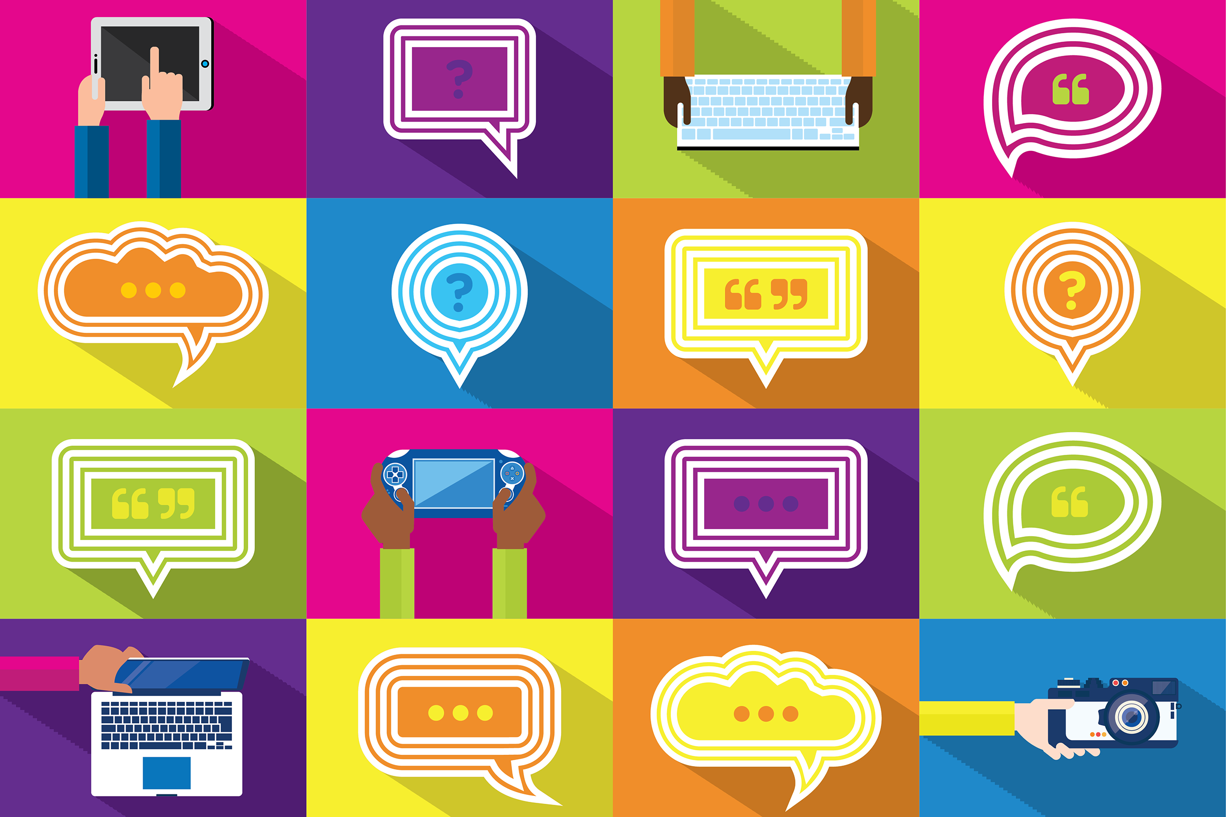 Tech Services Collage, Poster Design