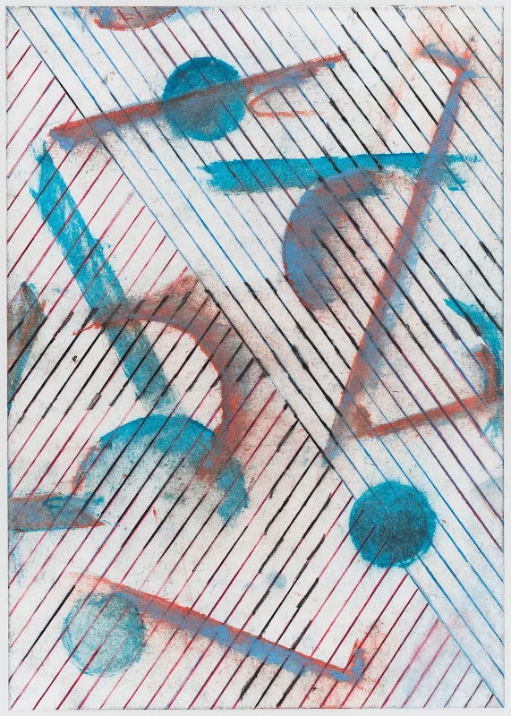 RAUMFAHRT, 2016, PENCIL AND OIL PASTEL ON PAPER, 29,7X21CM