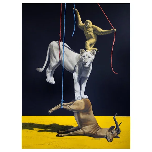 JONGLEUR, 2106, ACRYLIC ON CANVAS, 200 X 150 CM