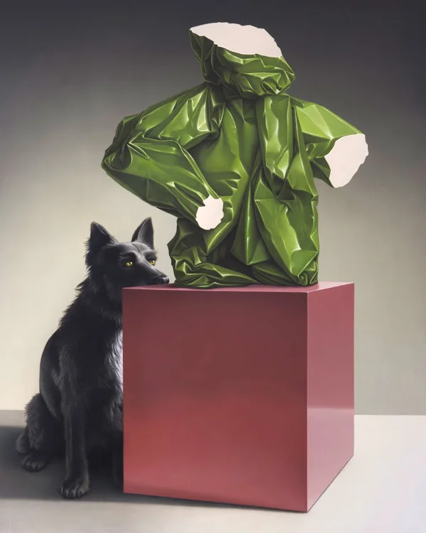 STATUE, 2011, ACRYLIC ON CANVAS, 150 X 120 CM