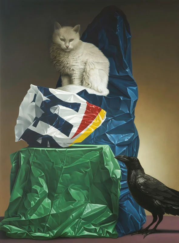 KATZE VON BLAU, ACRYLIC ON CANVAS, 2011, 160 X 120 CM