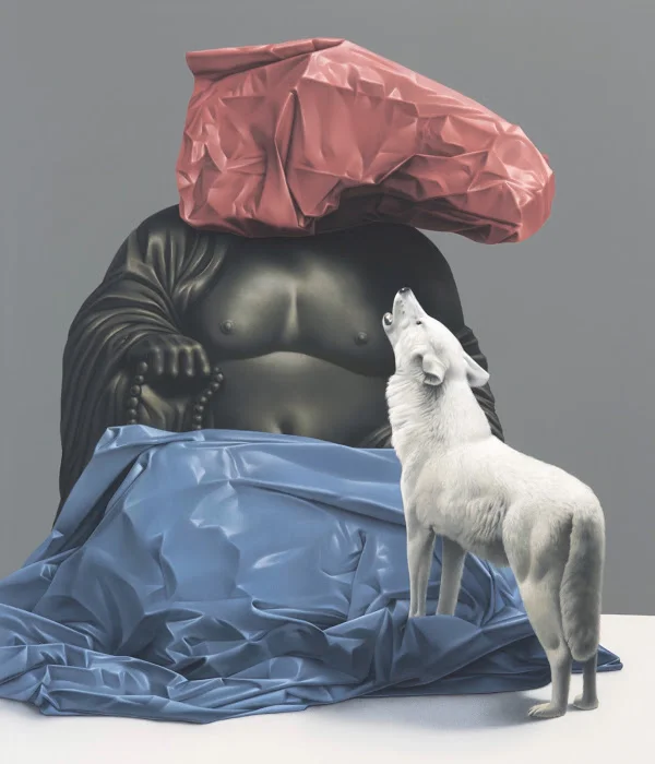 BUDDHA, 2010 ACRYLIC ON CANVAS, 140 X 120 CM