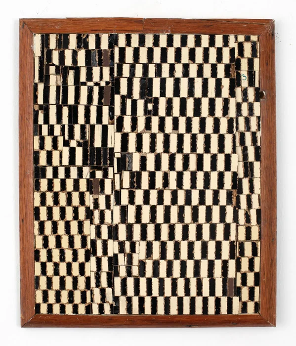 EBONY + IVORY, 2015, 19 1/2 X 16 INCHES, WOOD AND LAMINATED WOOD.