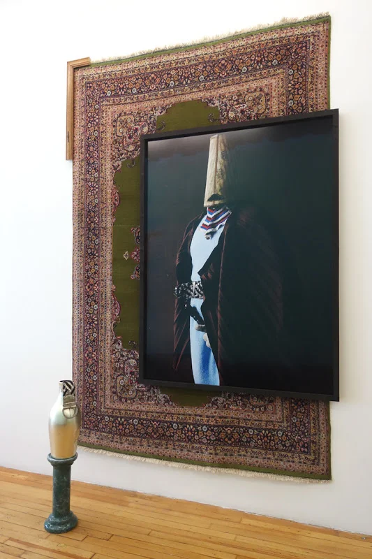 ADALHERR, C-PRINT, & FOUND OBJECTS & OLD CARPET, UNIQUE, 2015, 120 X 75 X 22”
