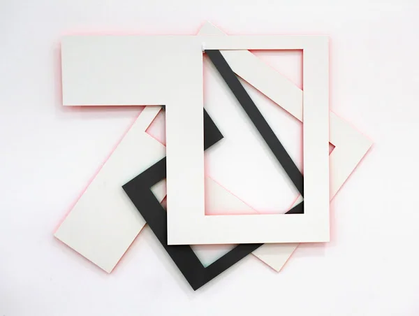 ELLIE, 2015, POWDER COATED STEEL, 37.5 X 32 INCHES