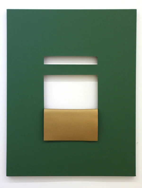GREEN ELISABETH I, 2014, ACRYLIC ON CANVAS, 35.5 X 27.5 INCHES