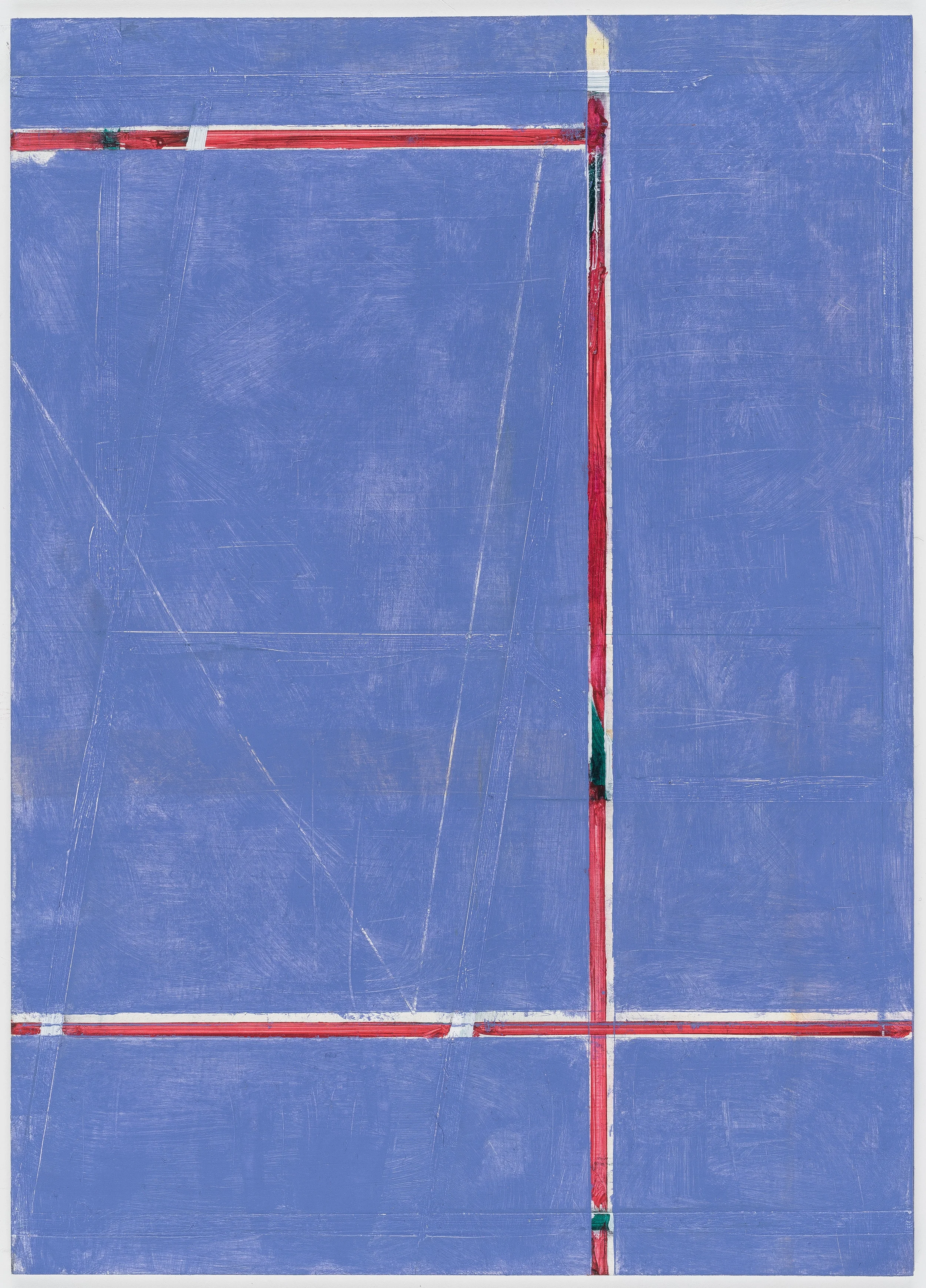 Raumschiff, 2019, oil on paper on aluminum, 28 x 20 cm