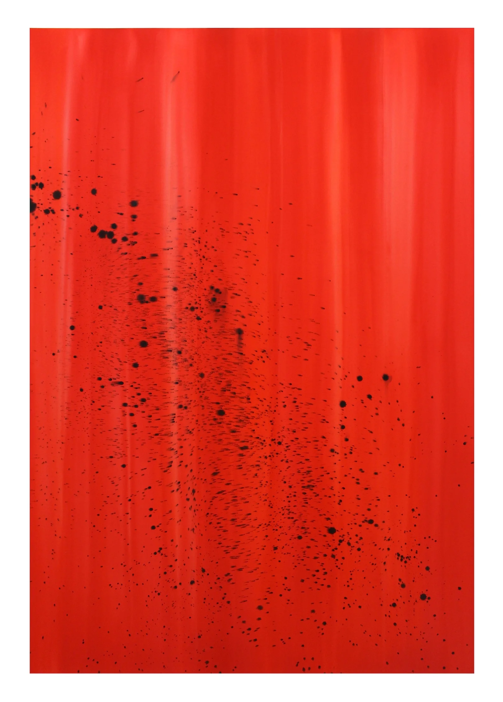 Naphthol Red Light, 2017, Ink and acrylic on canvas, 72 x 48 inches
