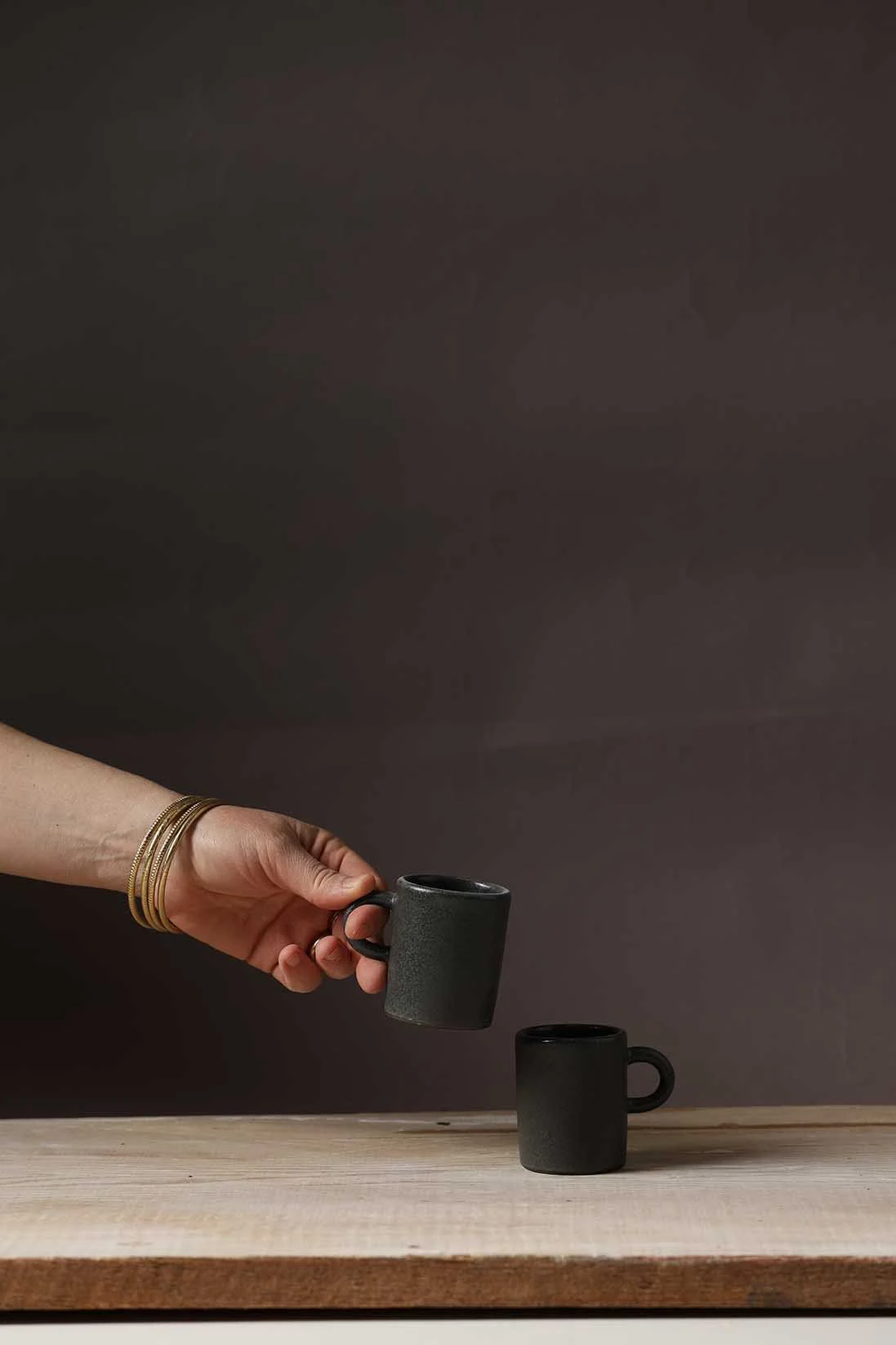 Tasse rustique espresso 90ml- Collection ardoise - Atelier Trema3.jpg