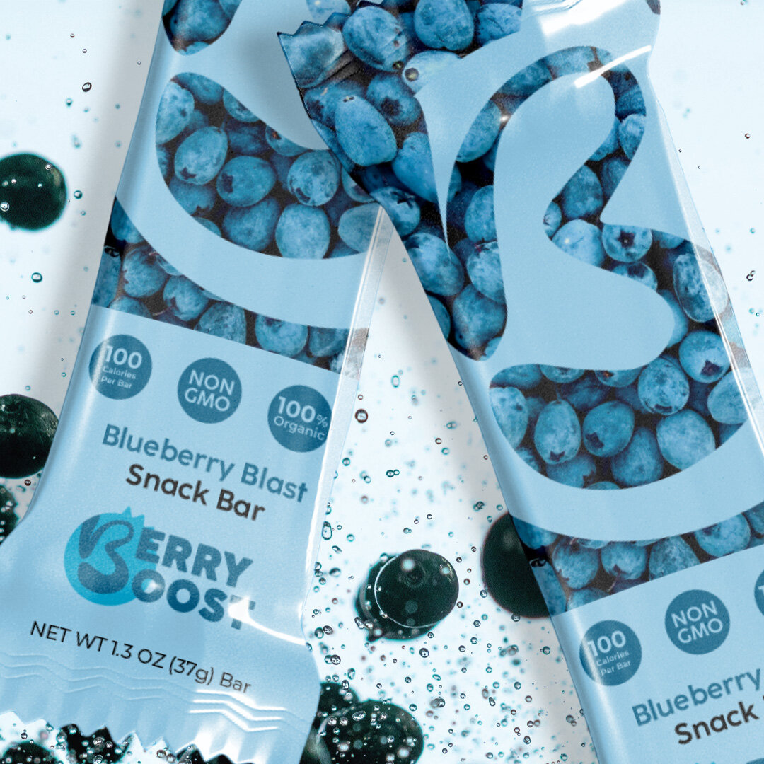 I love package design! Berry Boost got a tasty look that matches that the tasty treat!