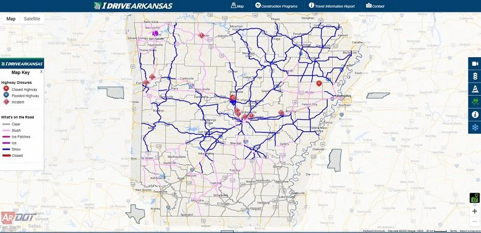 iDriveArkansas Map