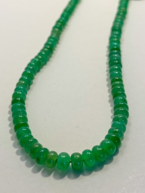 Chrysoprase Smooth Rondel