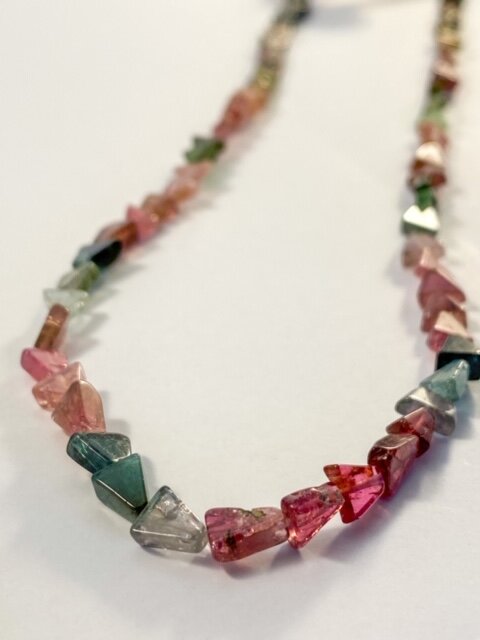 Tourmaline Multi Colored Arrow Bead Strand