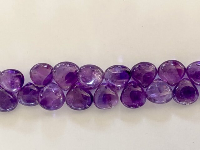 Amethyst Top Drilled Graduated Drops
