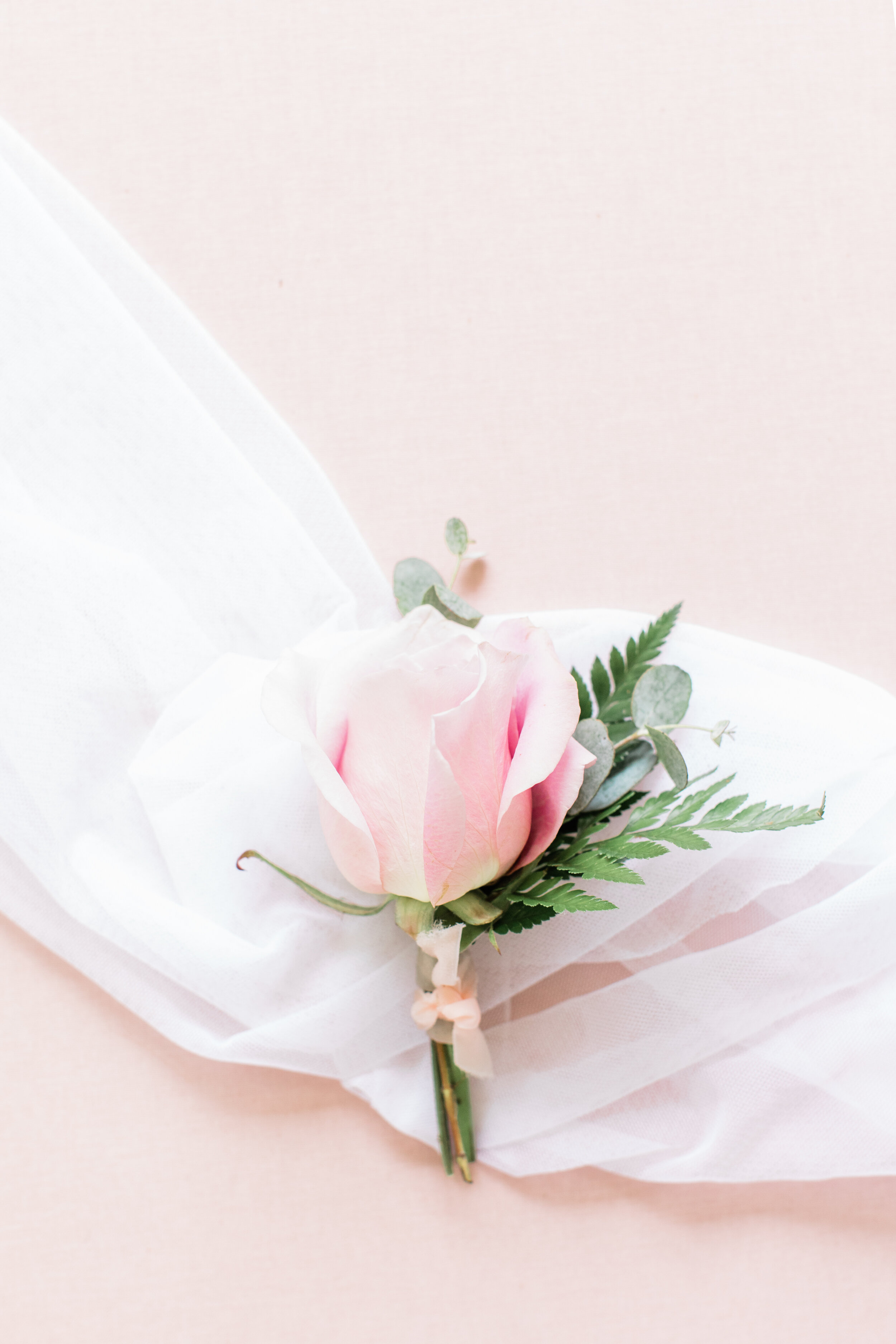 Pink Rose Boutonniere