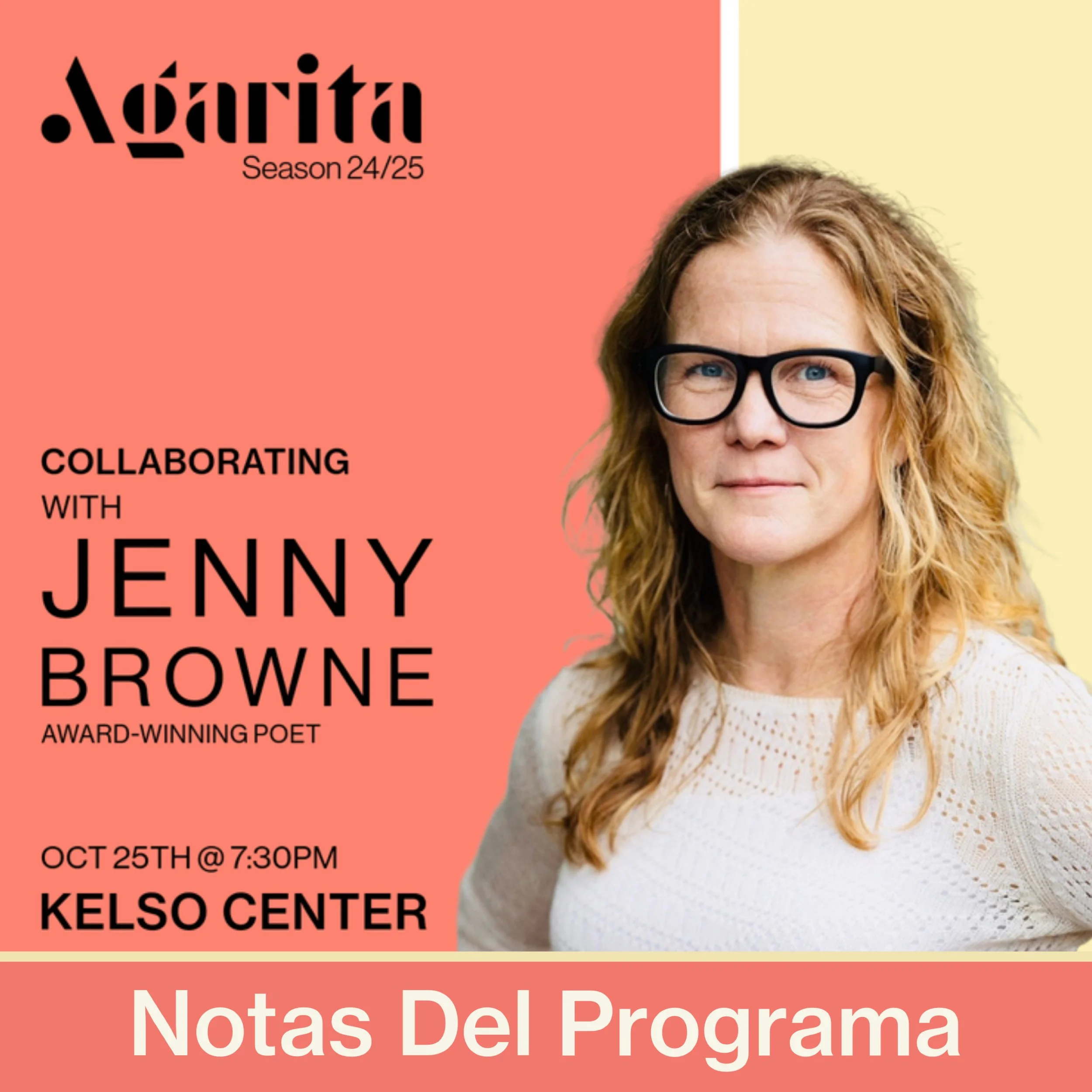      &nbsp;    

 
    Agarita está emocionada de regresar al Centro Kelso del Jardín Botánico de San Antonio para un programa colaborativo que contará con la galardonada poeta Jenny Browne. Tejiendo la poesía de Browne con selecciones musicales, el 