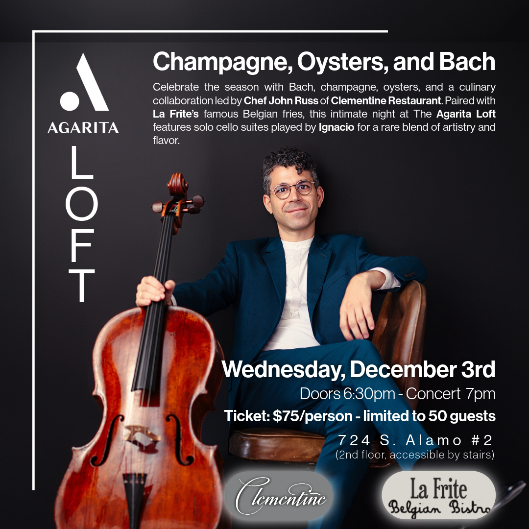 Special Event: Champagne, Oysters, and Bach (tickets required)
