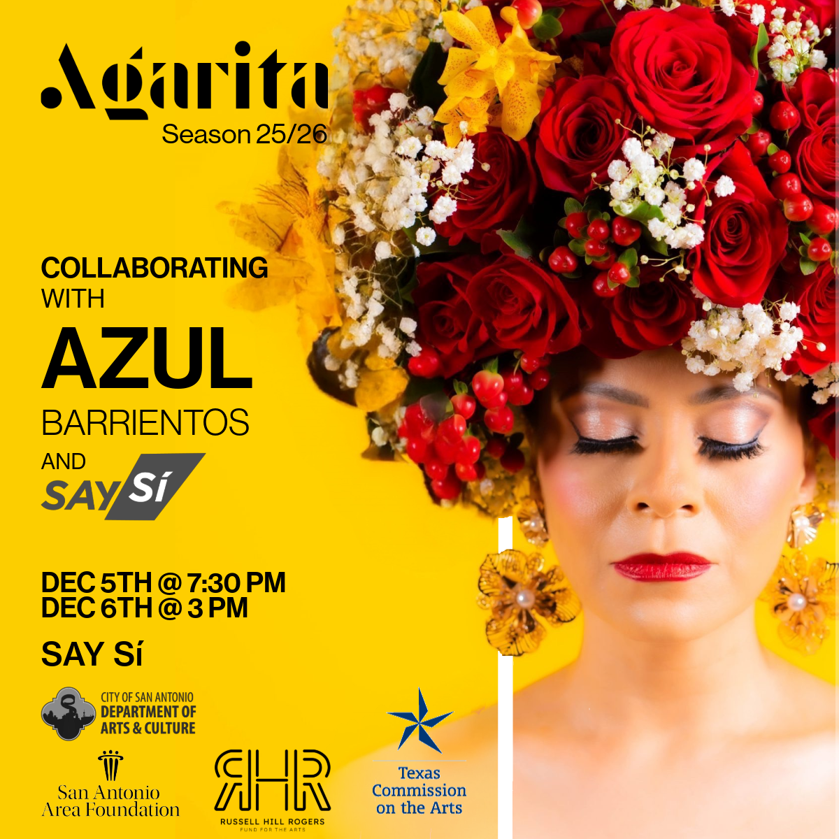 FRIDAY: Agarita + Azul Barrientos and SAY Sí