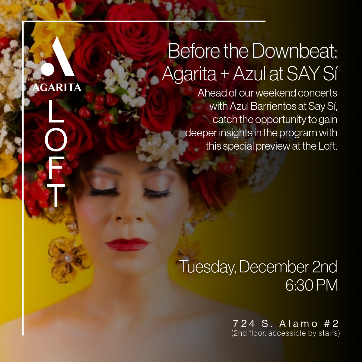 Before the Downbeat: Agarita + Azul Barrientos and SAY Sí