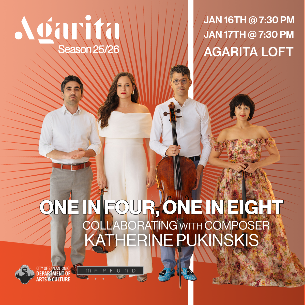 SATURDAY: One in Four, One in Eight