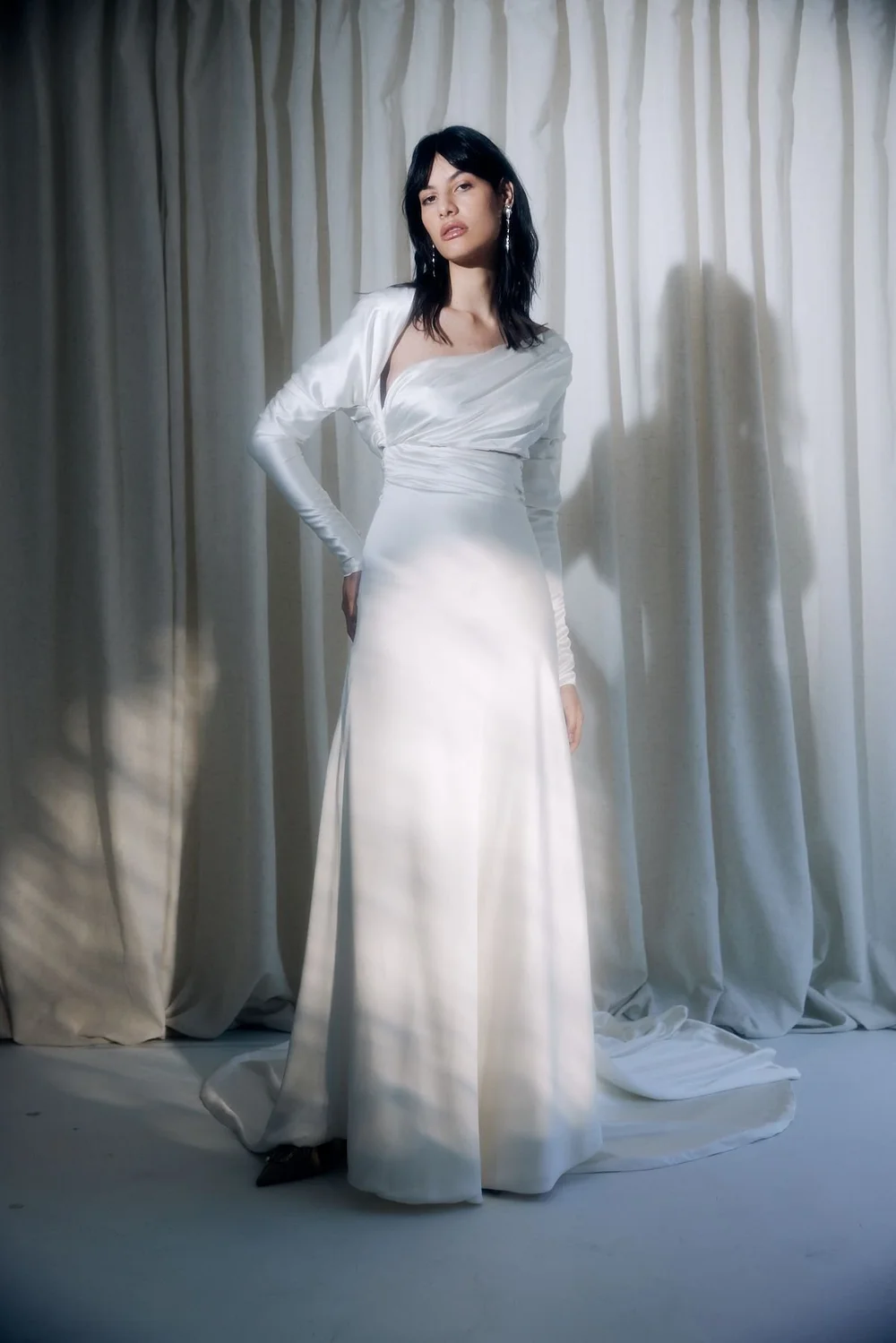 sachin and babi light blue dress Leto Chiffon Midi Dress