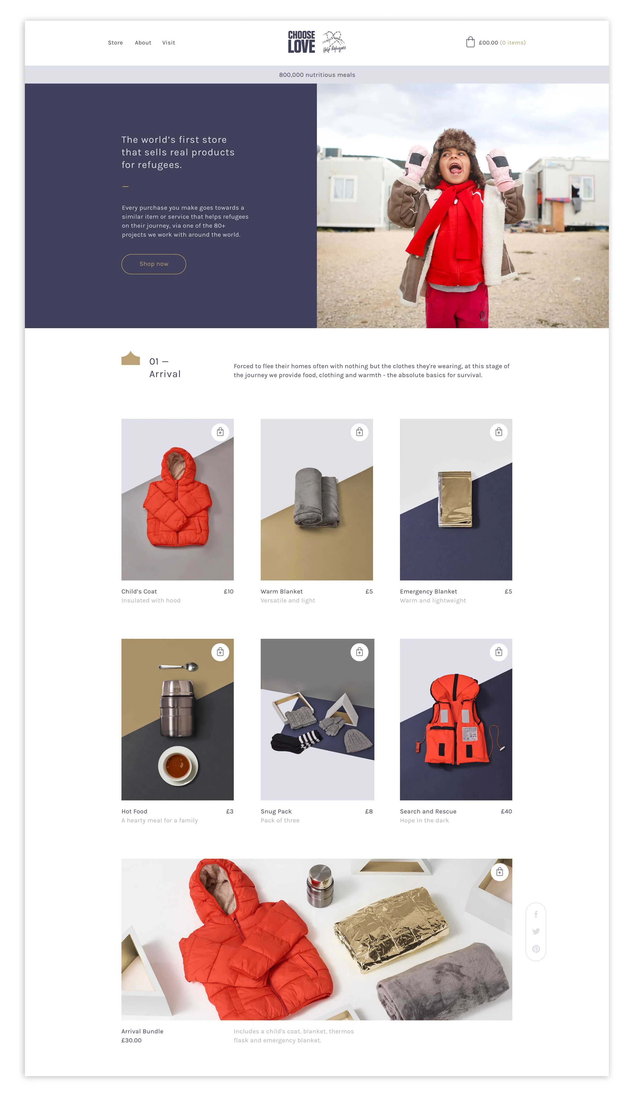 2018/19 Online store design