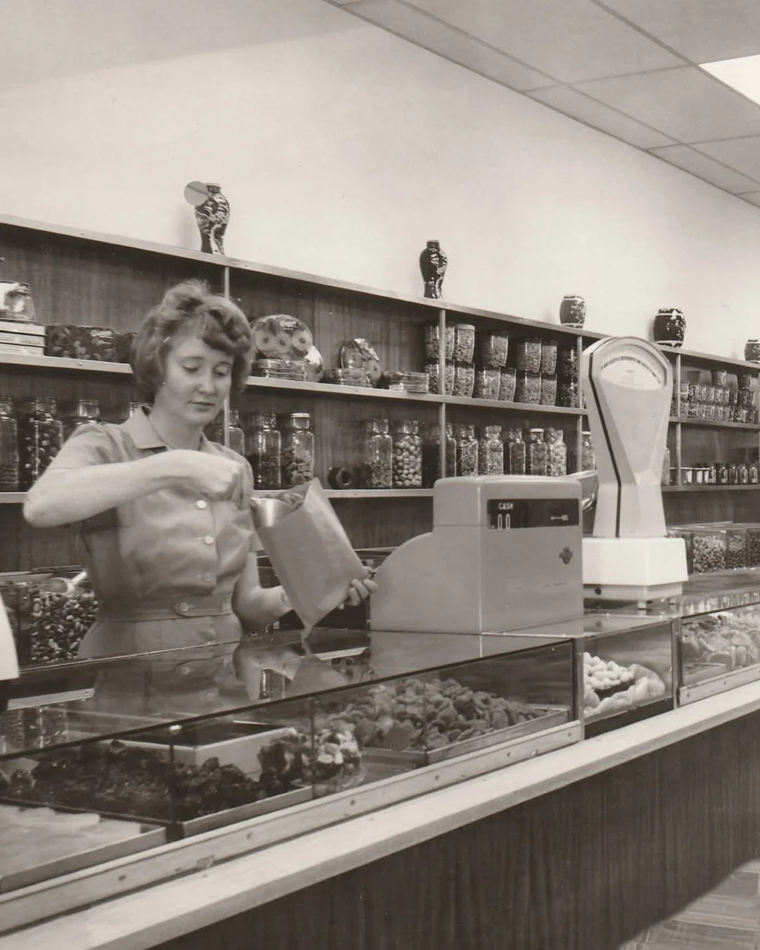 Thank you, Karen, for sending us this photo of your lovely mum, Heather, working in the Ditters shop on King William Street. Pictured in the second frame is Mrs Van (serving a customer) and Mrs Bennett (far right). Their uniform was a pink or red dre