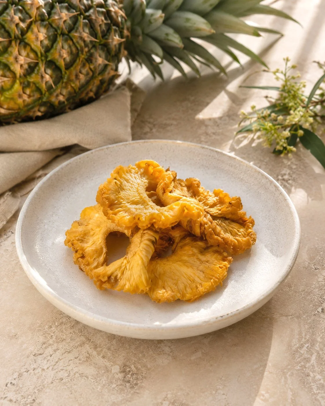 The first thing you'll notice is the aroma as you open the bag. Then comes the soft, chewy texture and the intense pineapple flavour that makes our Australian Dried Pineapple so distinctive.

Made from Australian-grown pineapple, it's a reminder that