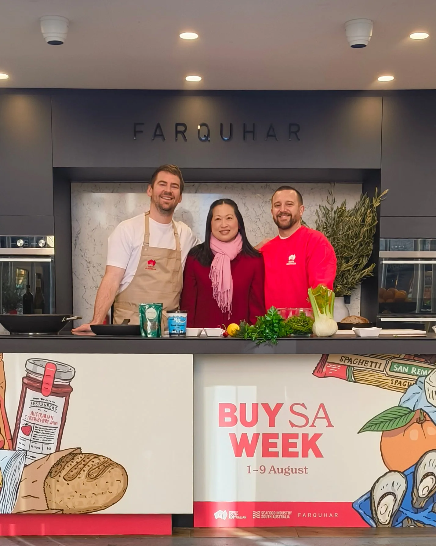 We had a happy, busy morning on Rundle Mall for Buy SA Week, sharing tastings of our Ditters Gourmet Cake and chatting with everyone who stopped by.

As we were setting up, we were delighted to bump into Callum and Themis from Pantry on Prospect, who