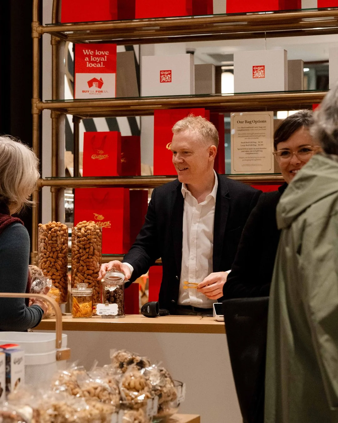 Thank you to everyone who joined us for Adelaide Arcade After Dark. It was lovely to see so many people stop by to taste and enjoy our spicy nuts.

Thank you also to Killibinbin for supporting the evening with their beautiful sparkling wines, much en