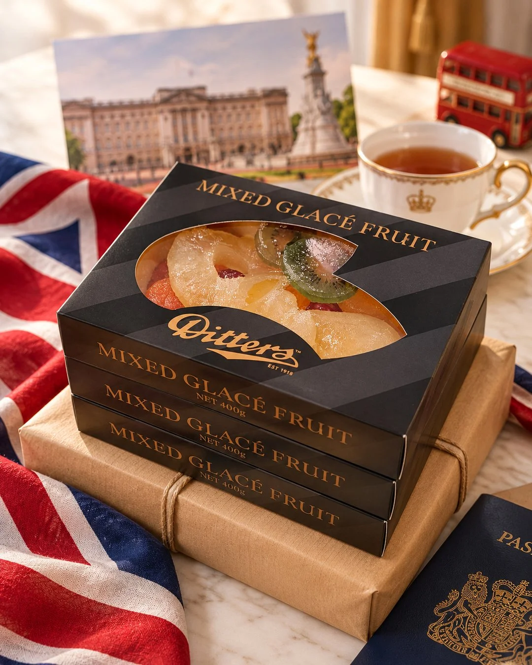 One of our regular customers has just travelled to London to meet with Princess Anne&rsquo;s team, taking a box of Ditters Mixed Glac&eacute; Fruit with him as a gift for Her Royal Highness.

There&rsquo;s a lovely piece of Ditters history behind his