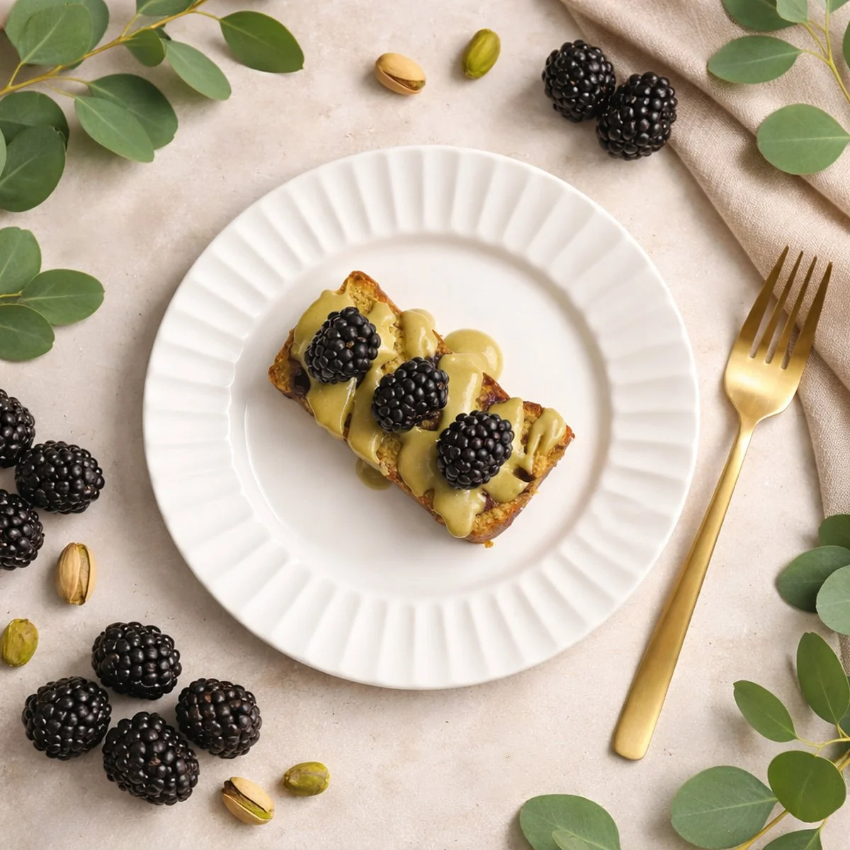 Blueberry Pistachio Lemon Cake Recipe