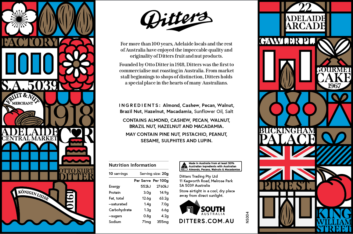 Ditters gawler place mix gift box back and side of box