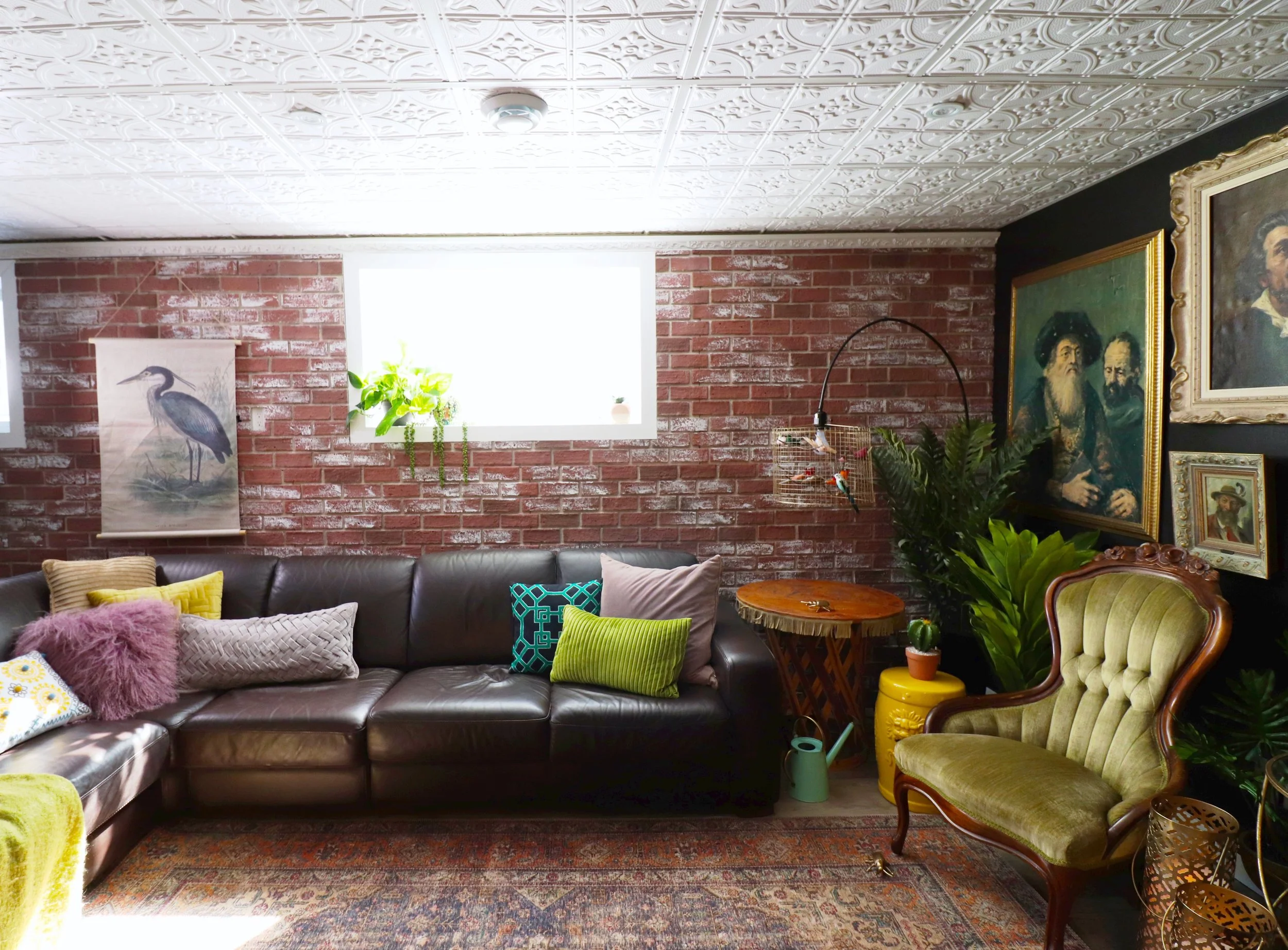 faux brick for that industrial feel