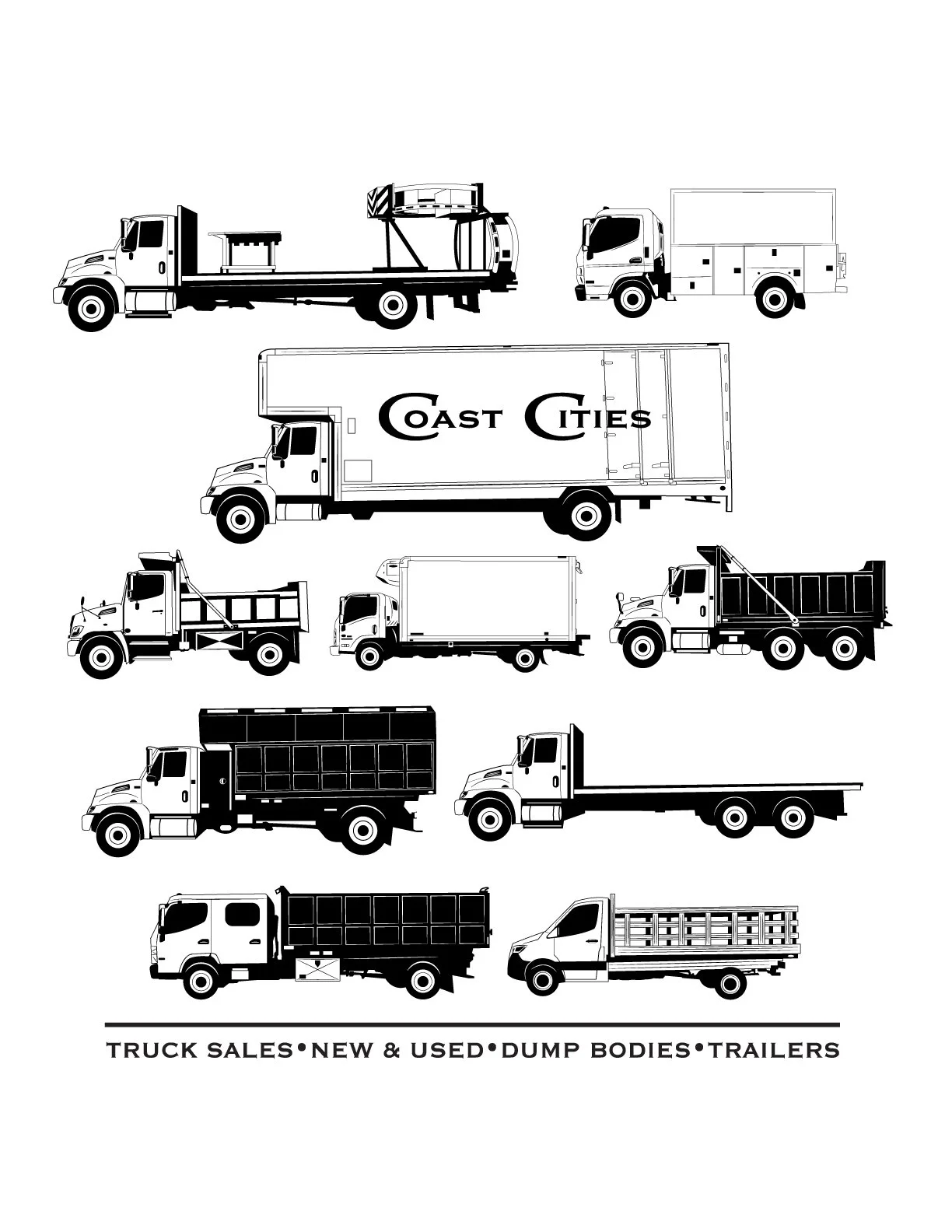 Coast Cities Trucks Logo Design