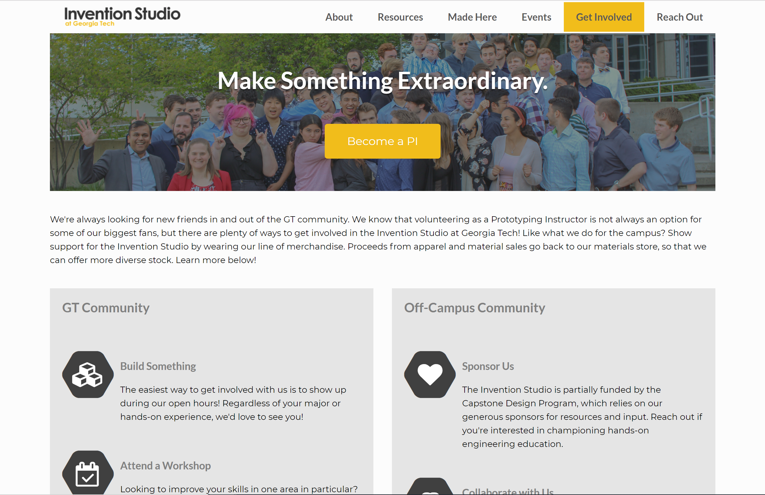Invention Studio Website