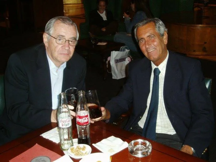 Fernando Gelbard and super jazz pianist Enrique Ibarguren at the Claridge Hotel in Buenos Aires, 2006