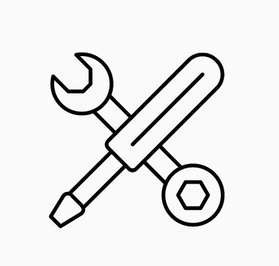  An icon of a screwdriver and wrench 