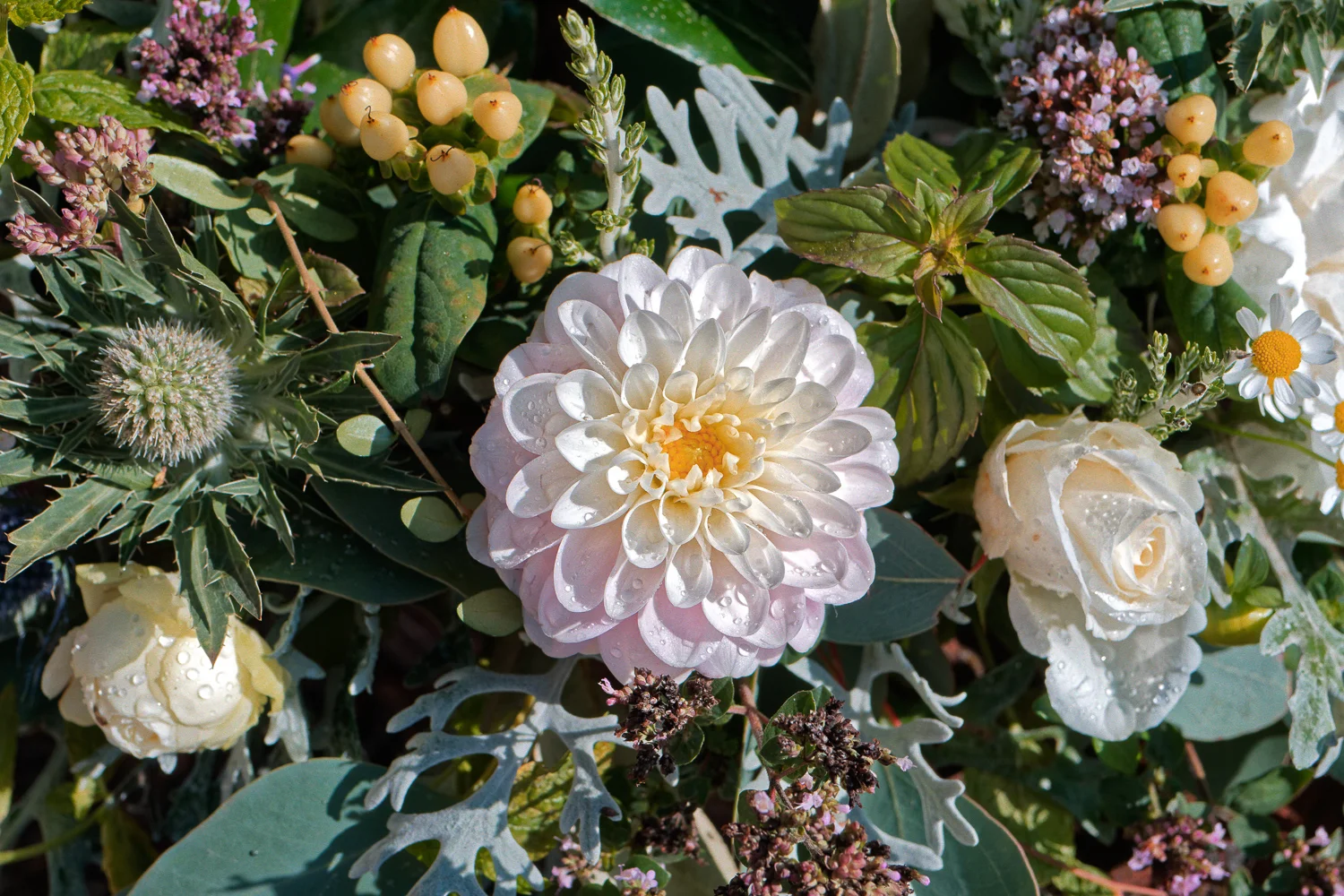 Wedding flowers close up