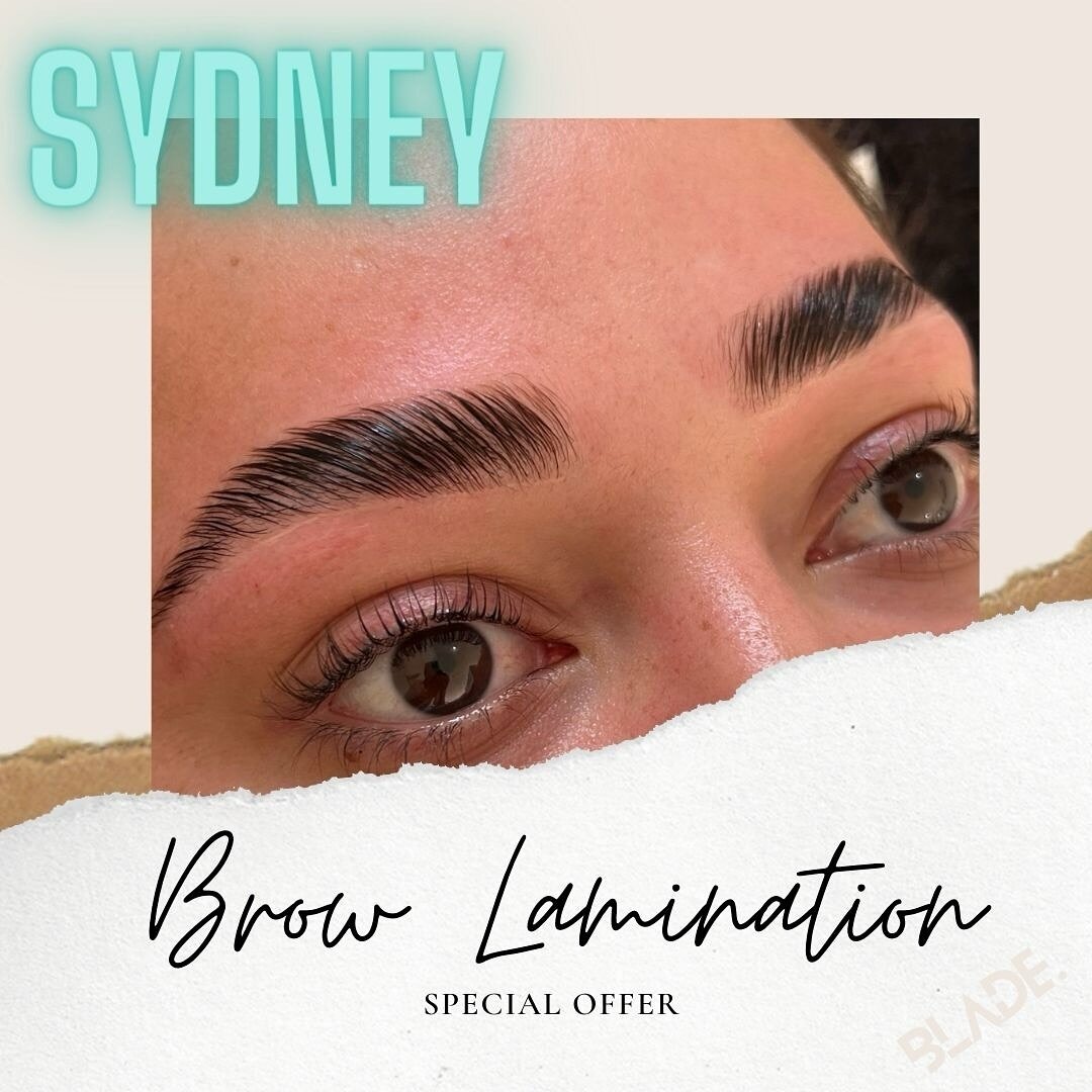 🚨SYDNEY SPECIAL: Jason was the first in NZ to start brow lamination back in 2019 and to celebrate his expansion to Sydney, BLADE is offering brow laminations for only $100 (usually $150) for our Sydney clients. Includes lamination, tint, wax, and Bl