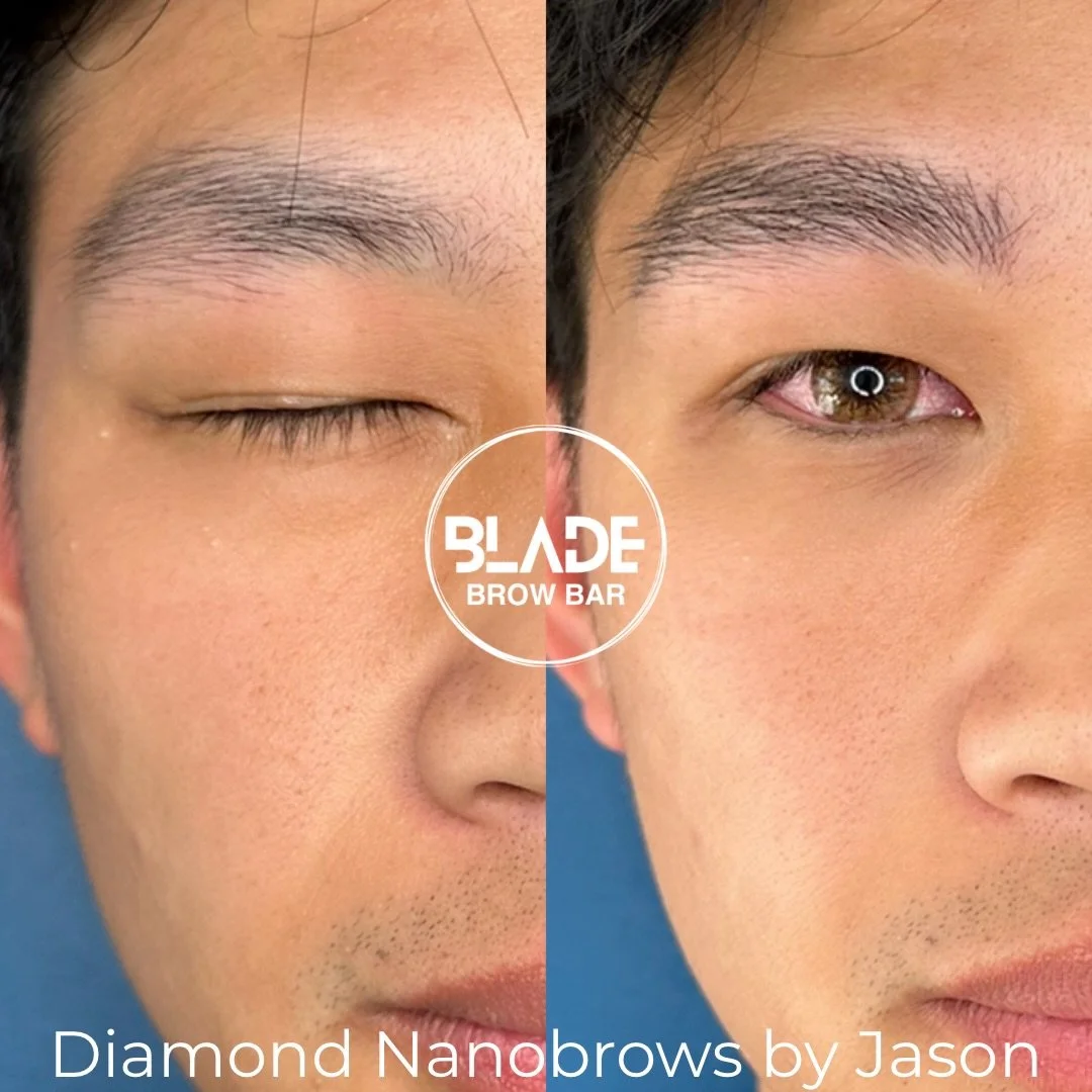 SPOT THE DIFFERENCE 👀

These are Nano Brows on a client who already had good, thick brows.

The goal wasn&rsquo;t to add more&hellip; it was to even out density.
His natural hairs are fine, with lighter areas at the front and through the arch to the