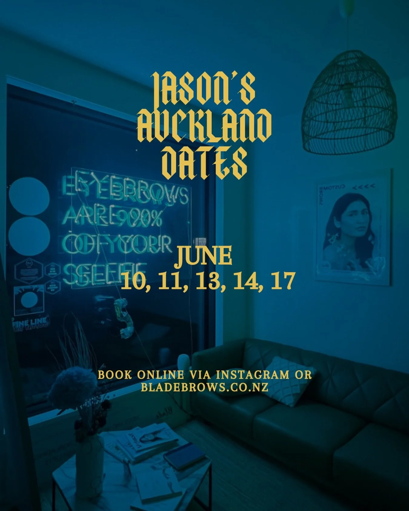 AUCKLAND JUNE books are open! Book online via booking button in profile or through our website bladebrows.co.nz