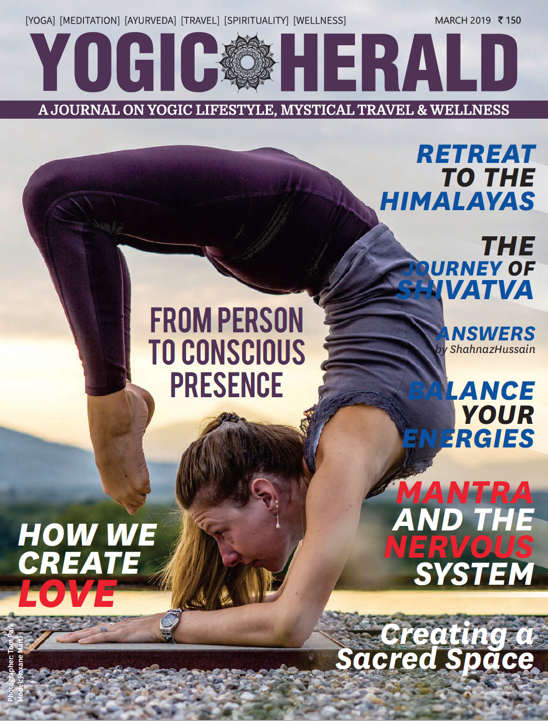 Published on the Front Cover of Yogic Herald - March 2019